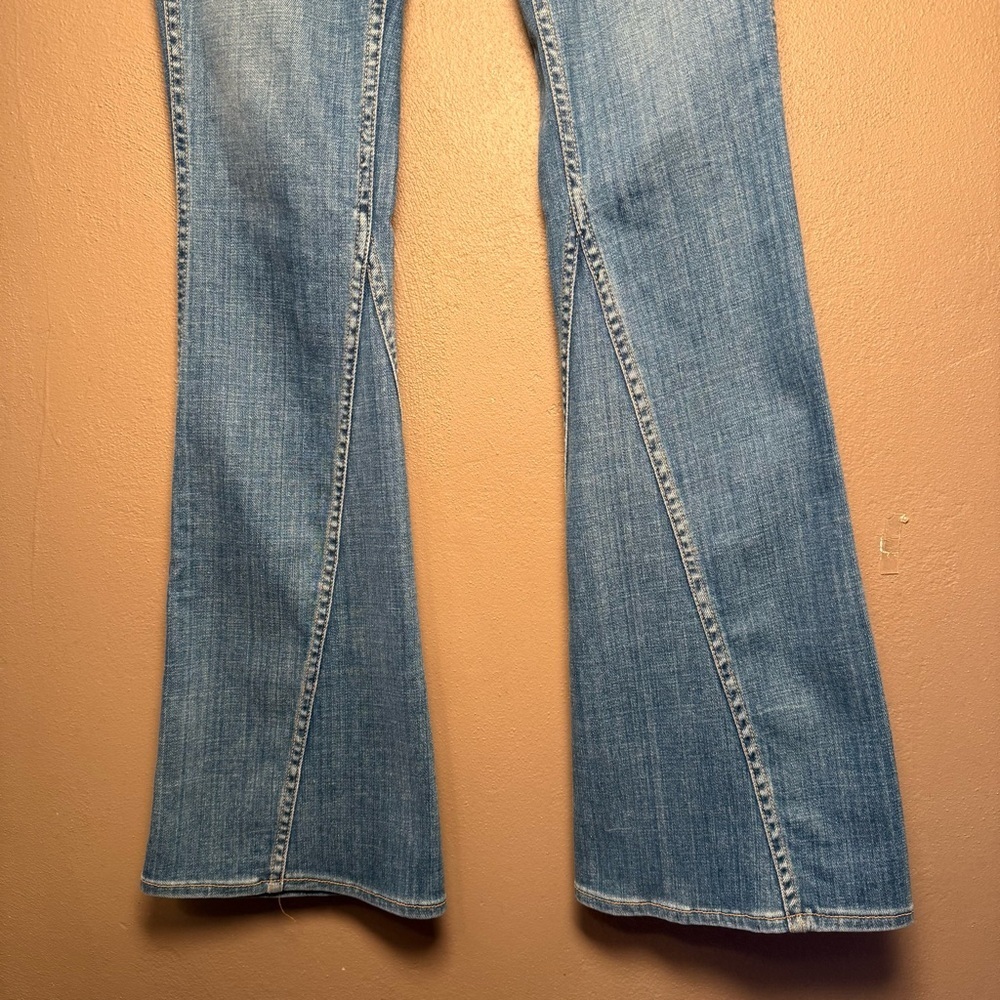 Tre By Natalie Ratabesi The Cher Wide-leg Jeans Flare Indigo Size 30 Streetwear - Picture 5 of 15